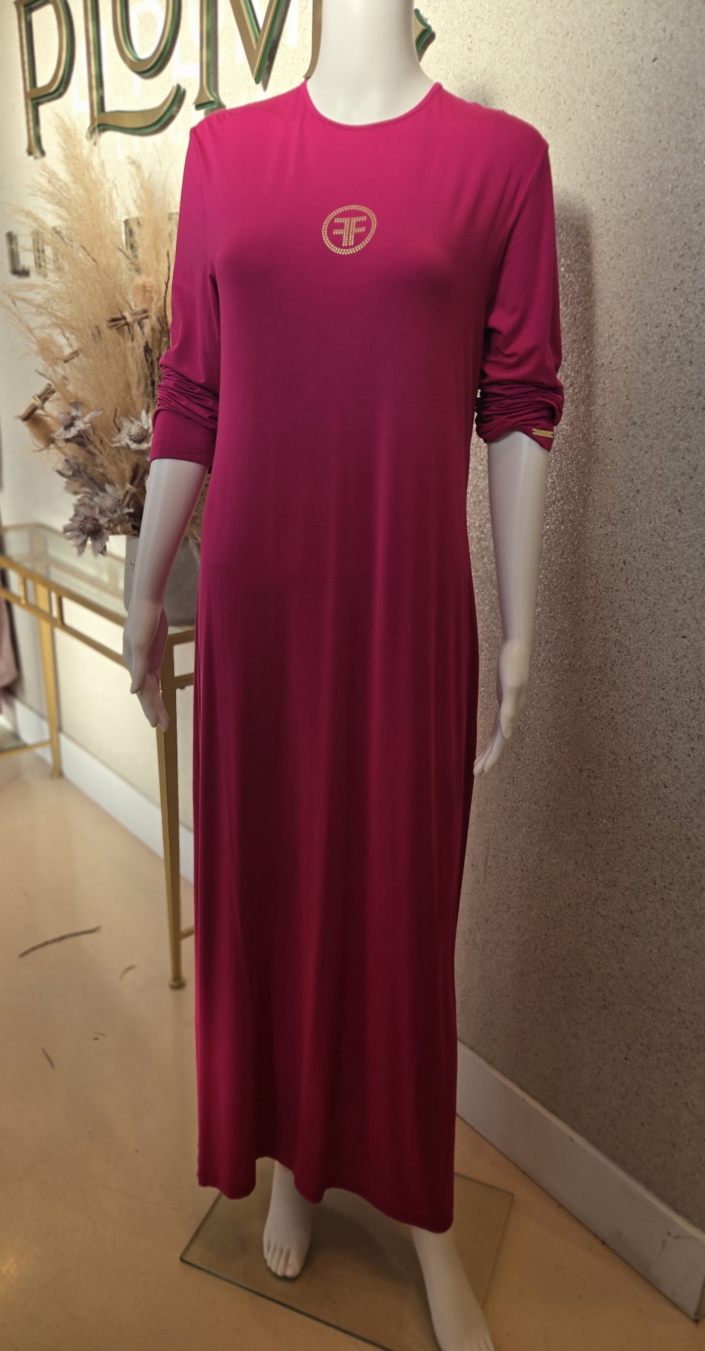 Furstenburg Long Sleeve Silky Nightgown