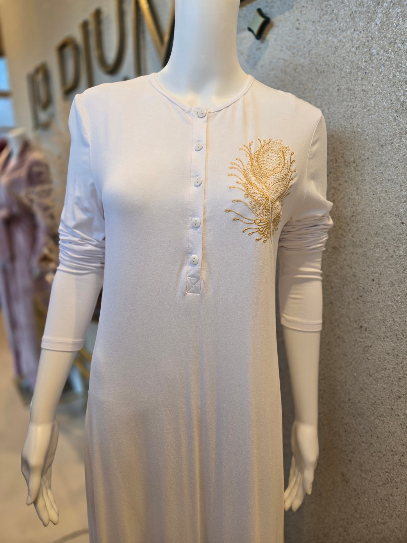 Rosella Nightgown with Embroidery.