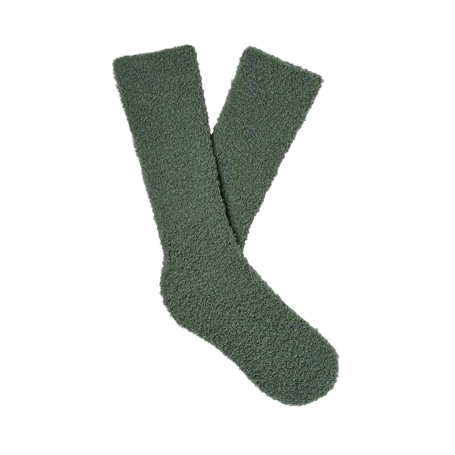 UGG Men's Fincher Ultra Cozy Crew Socks, Green Stone