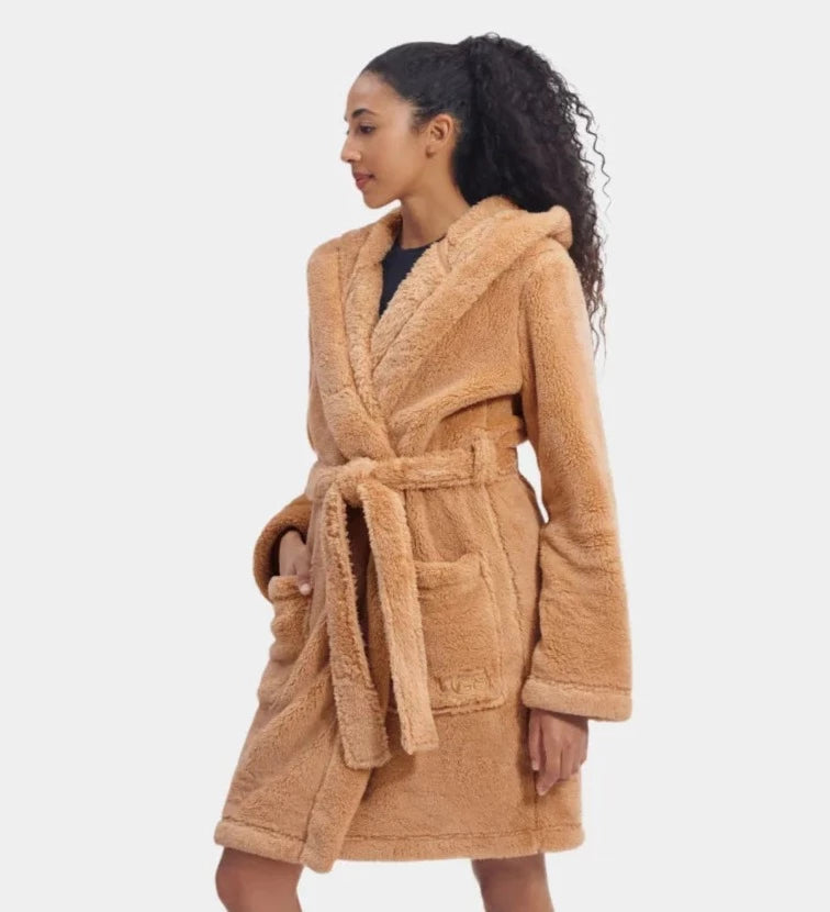 Aarti Plush Robe, Oolong