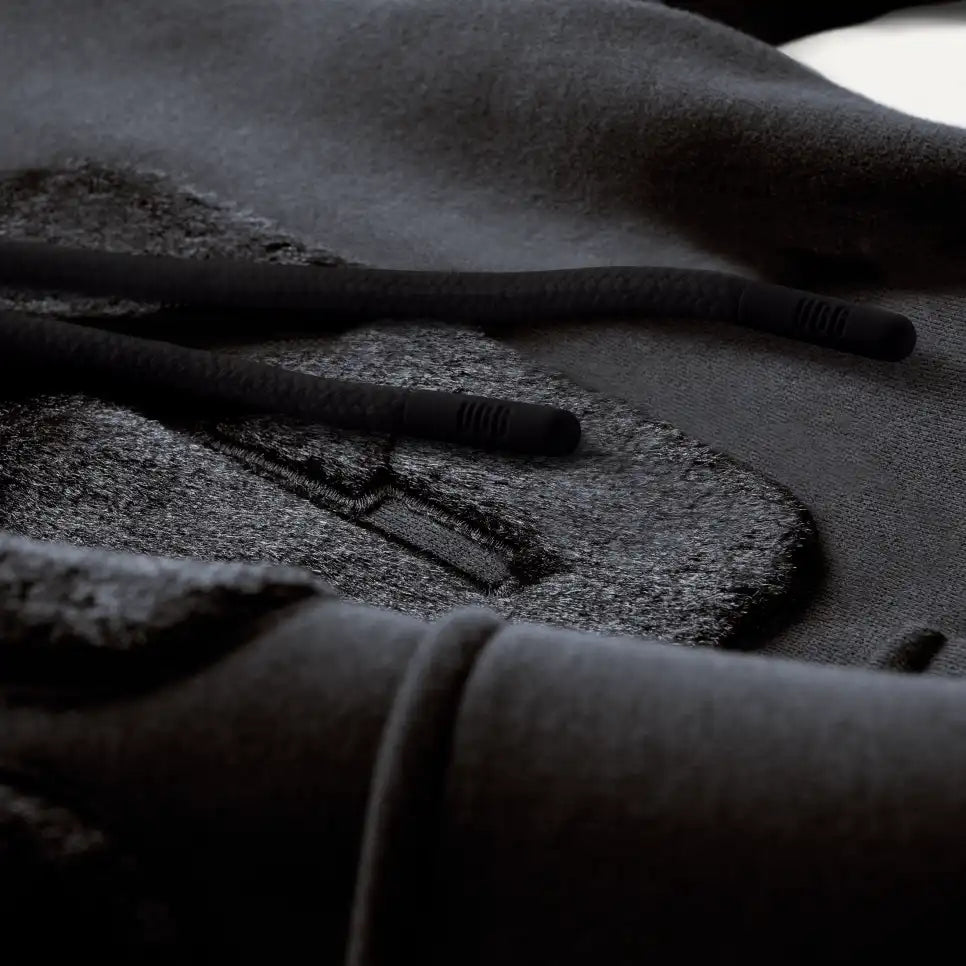 UGG Rey Fuzzy Logo Hoodie, Black