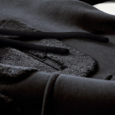 UGG Rey Fuzzy Logo Hoodie, Black