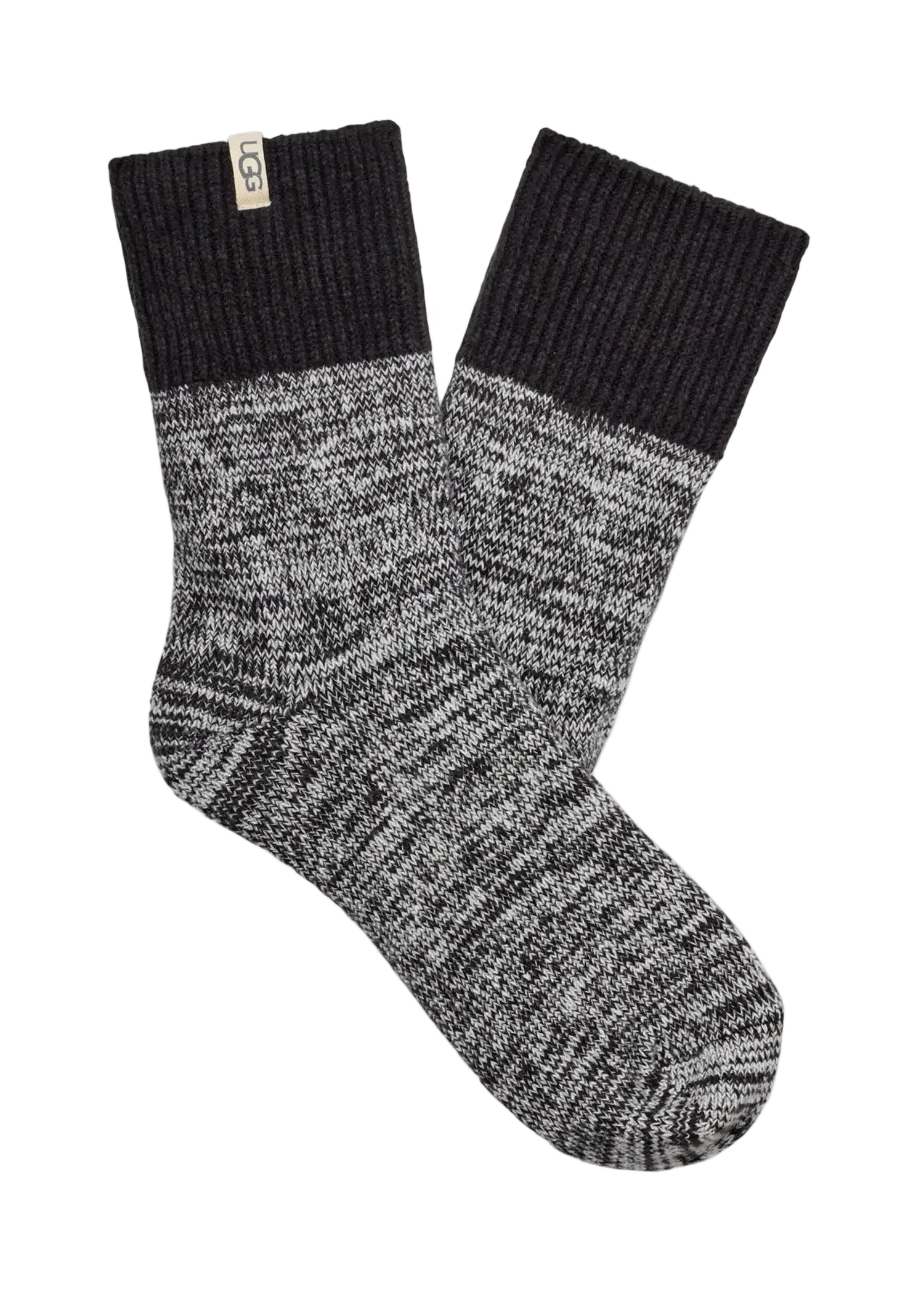 UGG Rib Knit Slouchy Quarter, Black