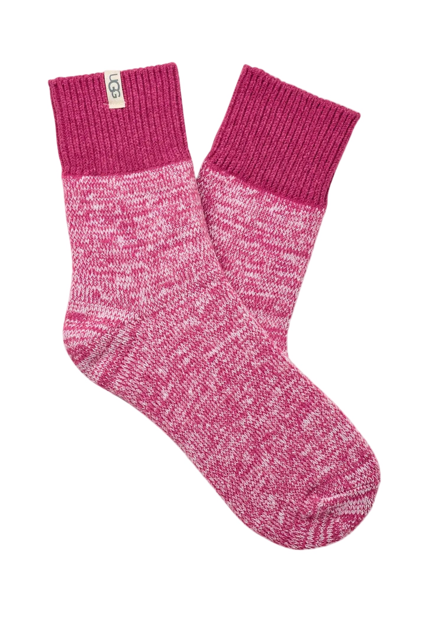 UGG Rib Knit Slouchy Quarter, Chroma Pink