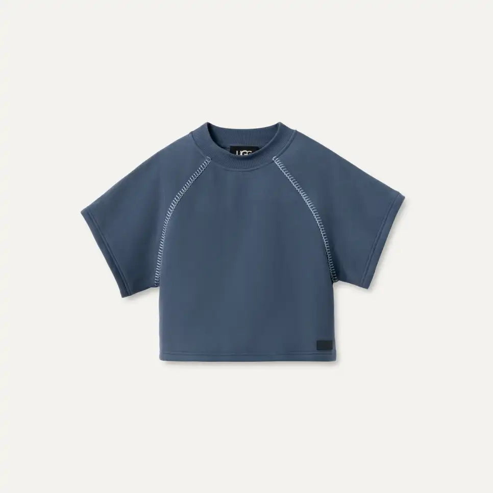 UGG Women's Classic Short Sleeve Crewneck, Desert Blue