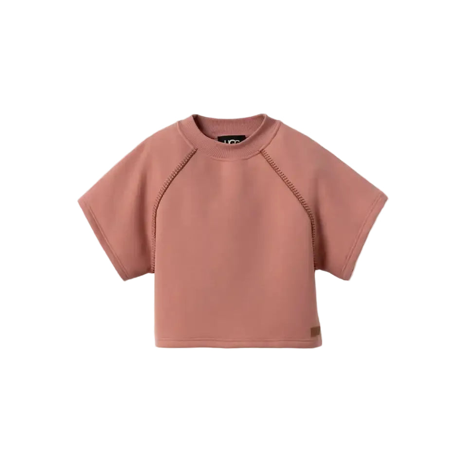 UGG Women's Classic Short Sleeve Crewneck, Pink Dawn