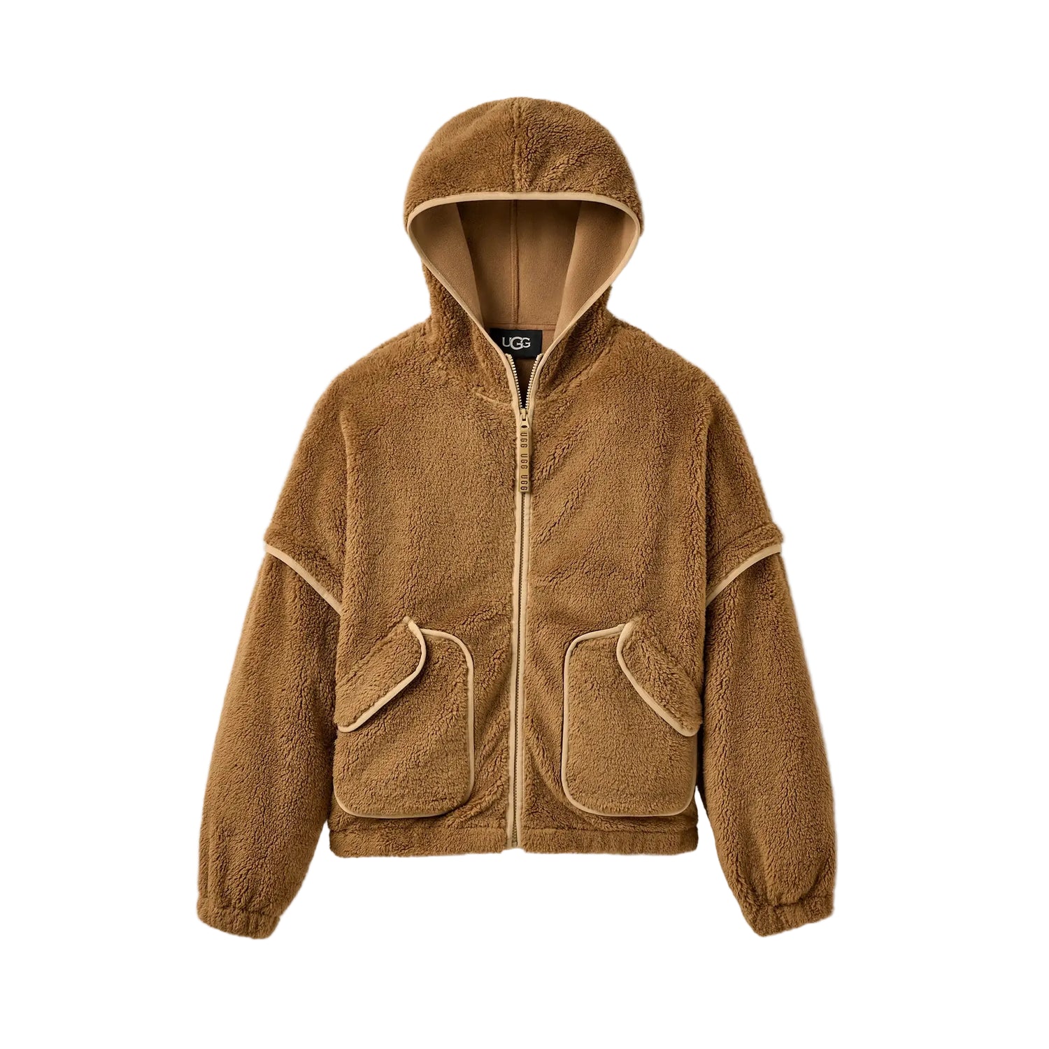 UGGfluff Mariella Zip Hoodie, Chestnut