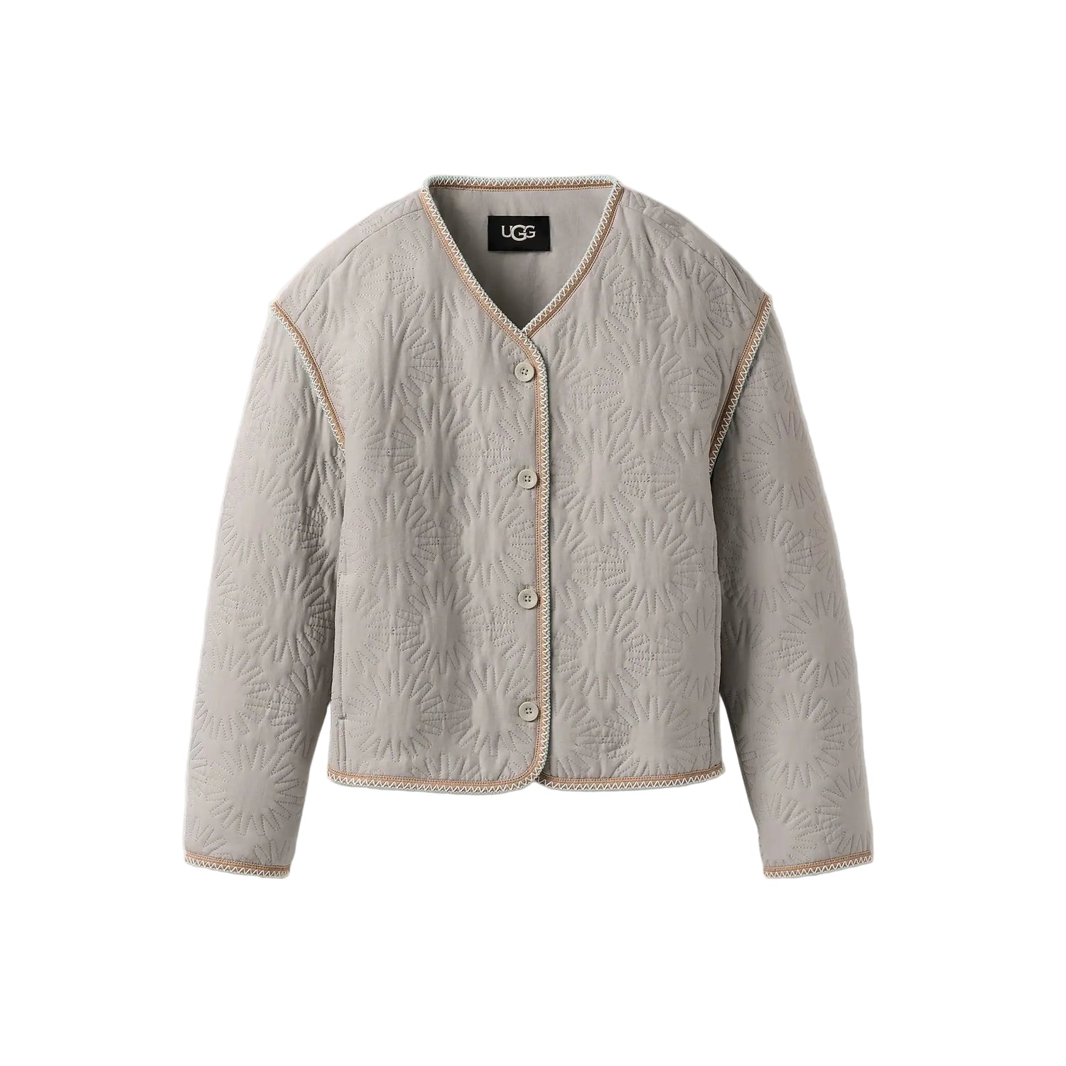 Sun Quilted Jacket, Light Grey