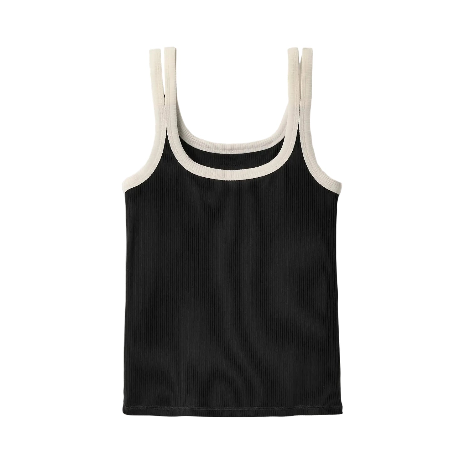 UGG Women's Nael Tank Rib, Black/Nimbus