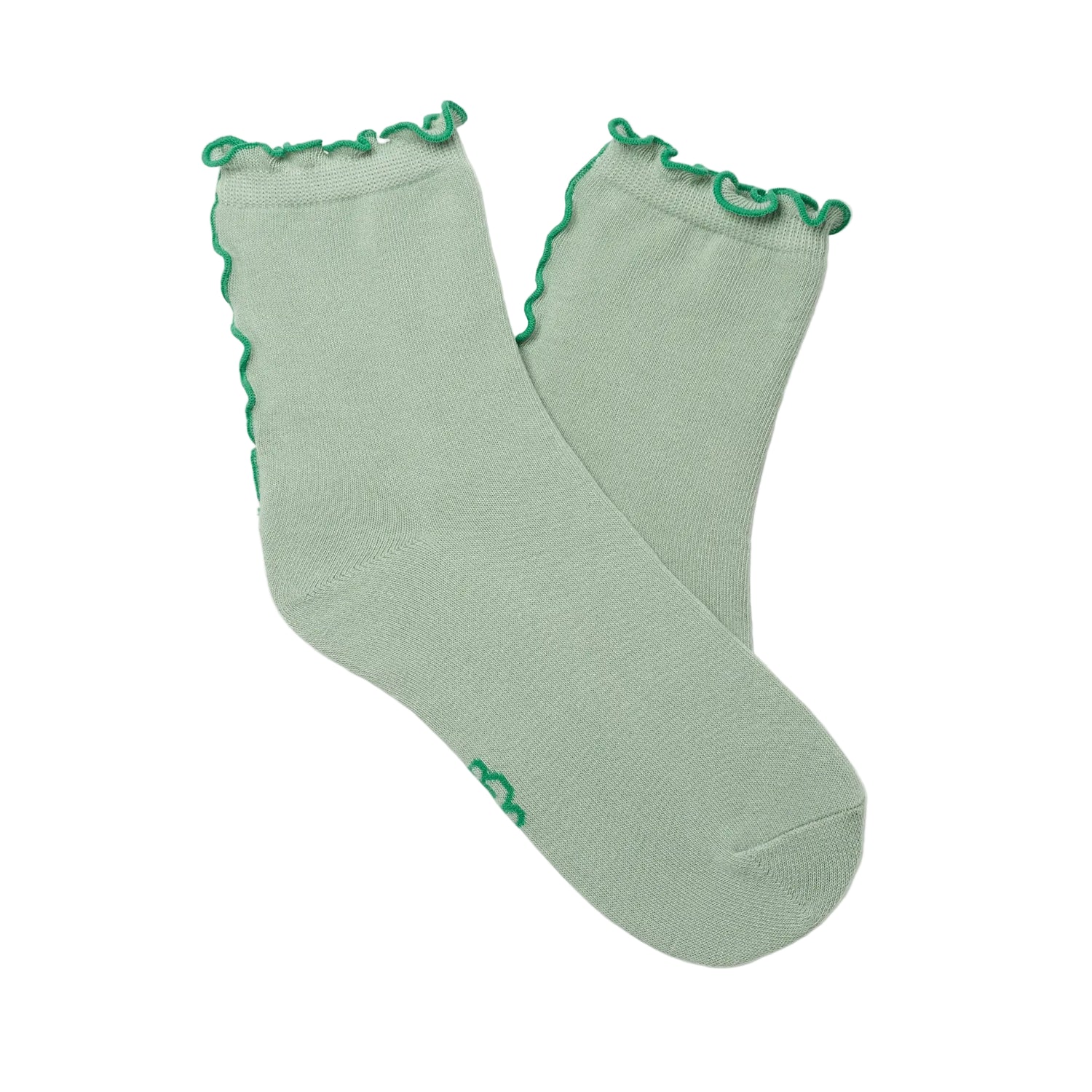 UGG Karsyn Lettuce Edge Quarter Socks, Artichoke/Hummingbird