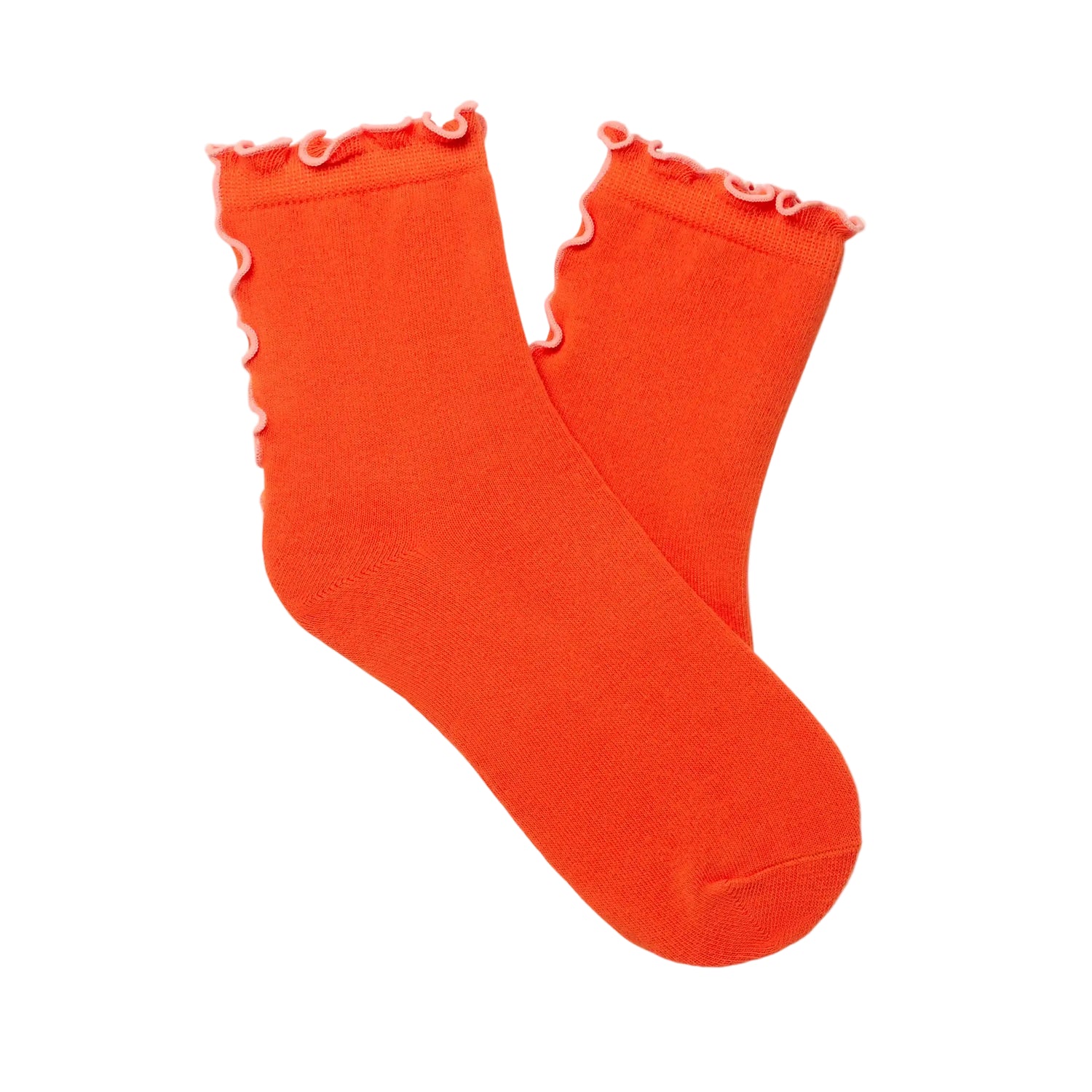 UGG Karsyn Lettuce Edge Quarter Socks, Petal/Lobster