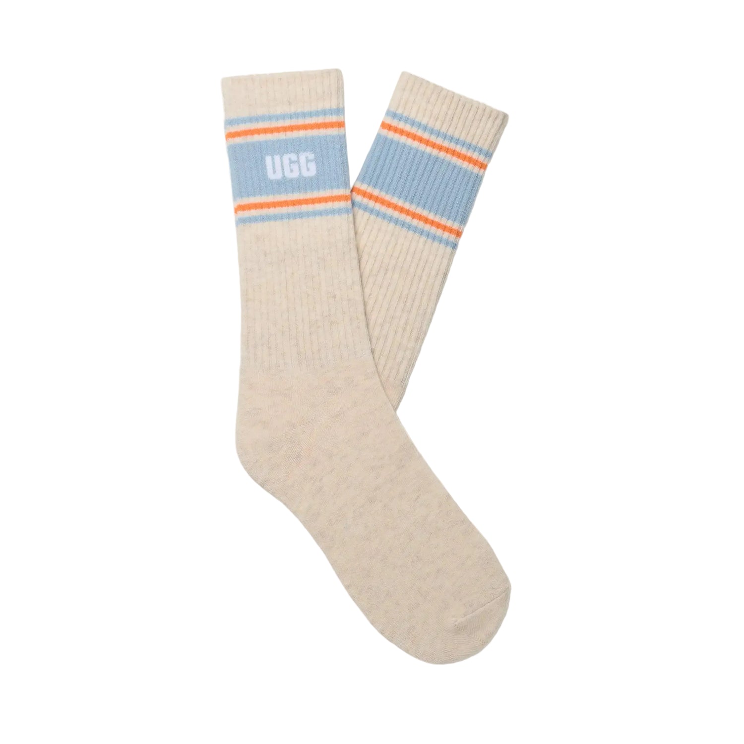 UGG Jedlyn Varsity Crew Sock, Nimbus Heather/Clear Sapphire