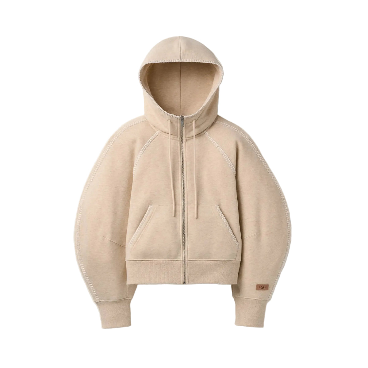 UGG Classic Full Zip Hoodie 1180556, Sand Heather