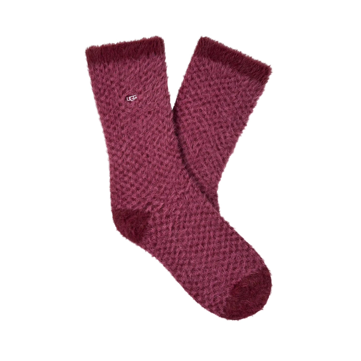 UGG Enlie Crew Sock, Coffee Berry/Strawberry Check