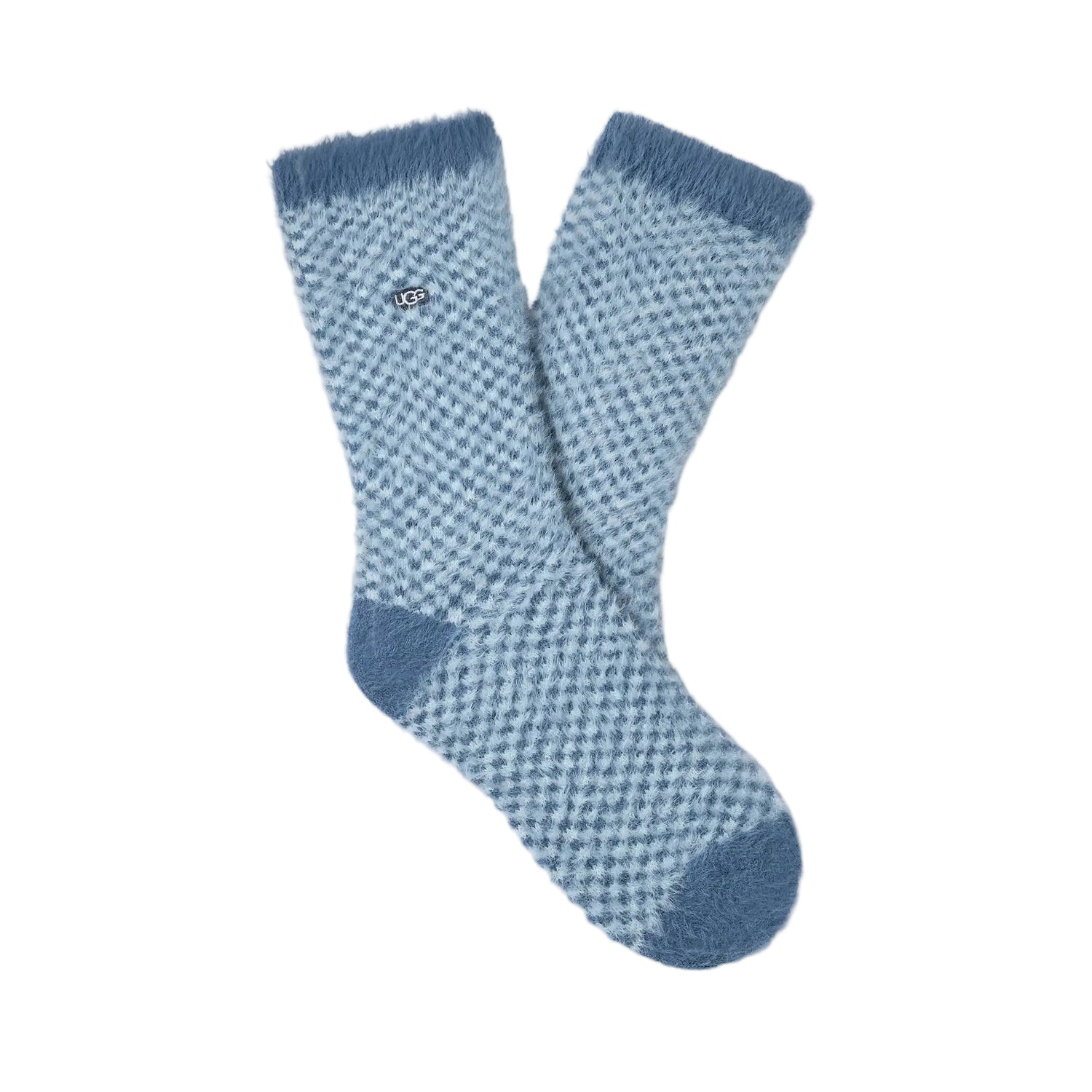 UGG Enlie Crew Sock, Tahoe Blue/Sky Blue Check