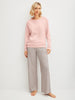 Calida Long Sleeve Pj Set, Pink & Tea Green Print