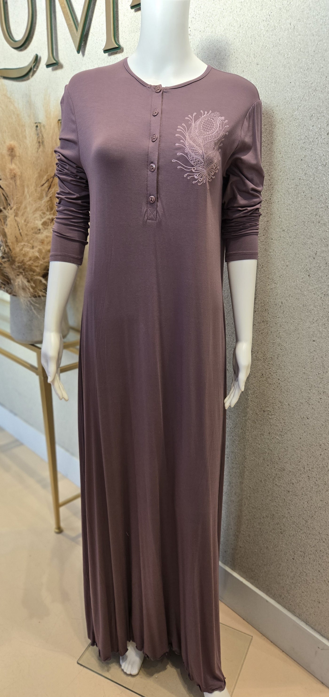 Rosella Nightgown with Embroidery.