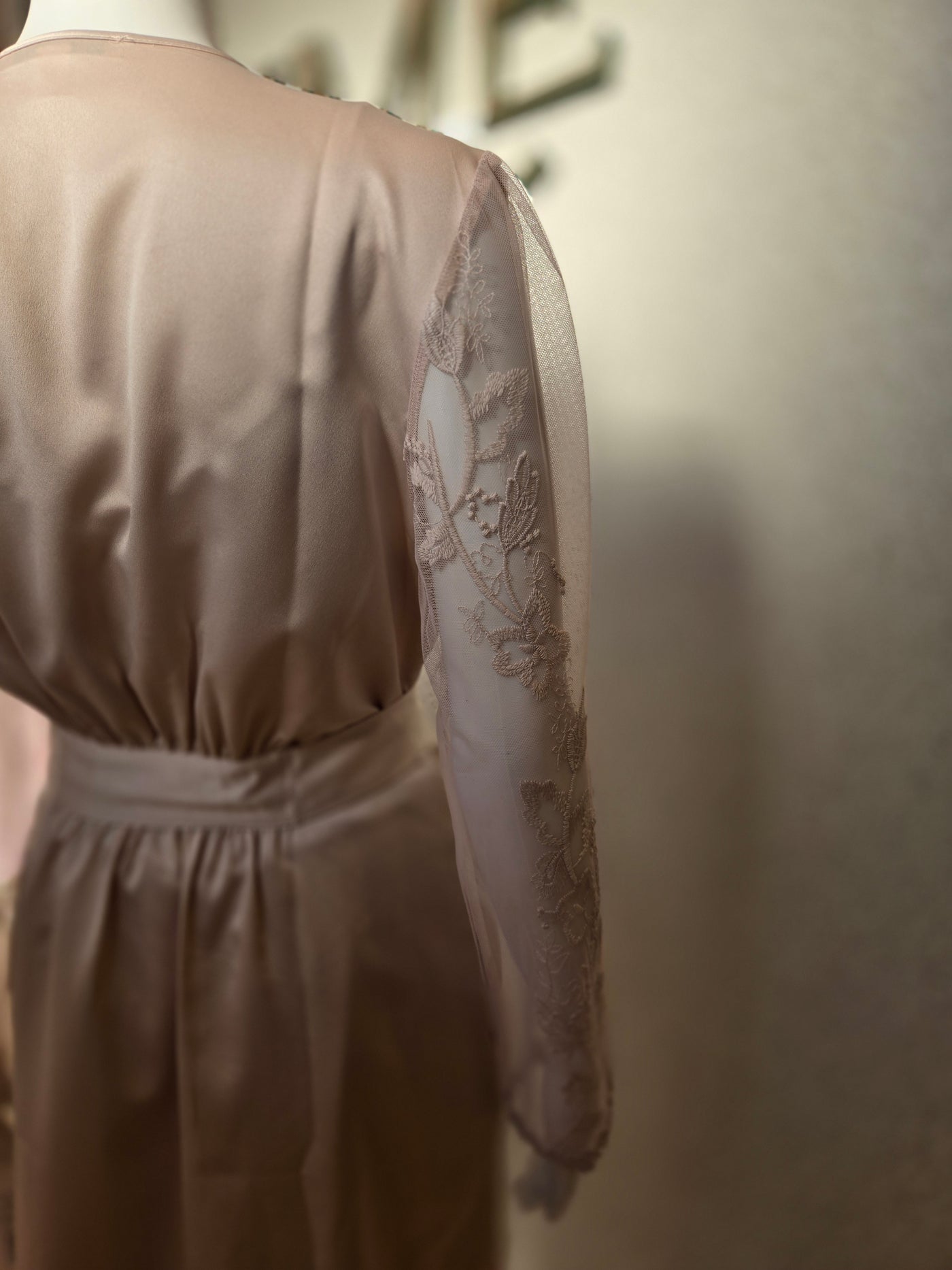 RYA Collection Lisbon Short Coverup Robe, Champagne
