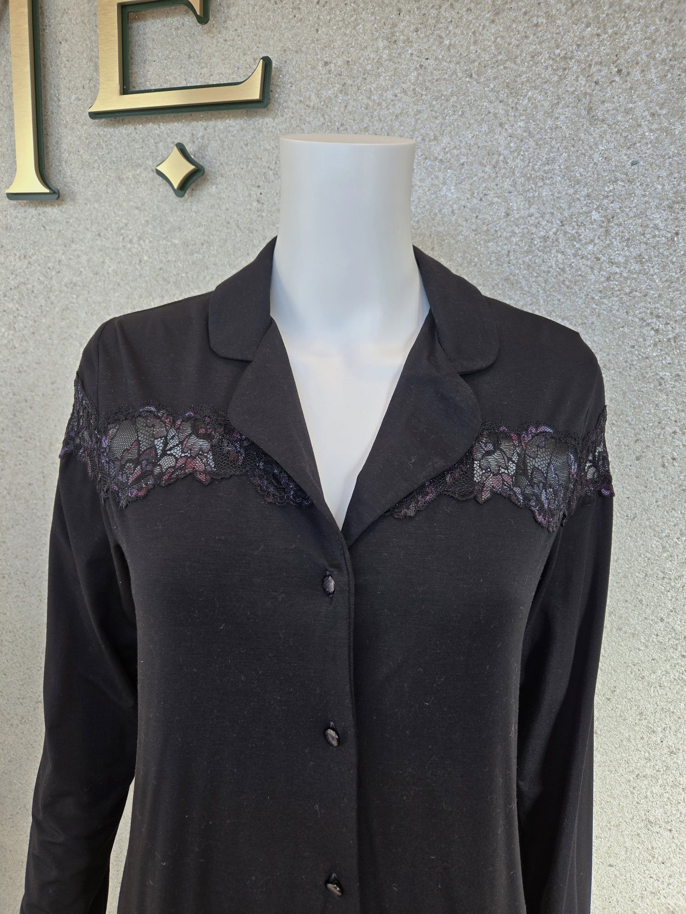 Oh ZUZA! Nightshirt Long Sleeve , Black