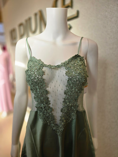 Flora Nikrooz Showstopper Chemise 8060, Forest Green