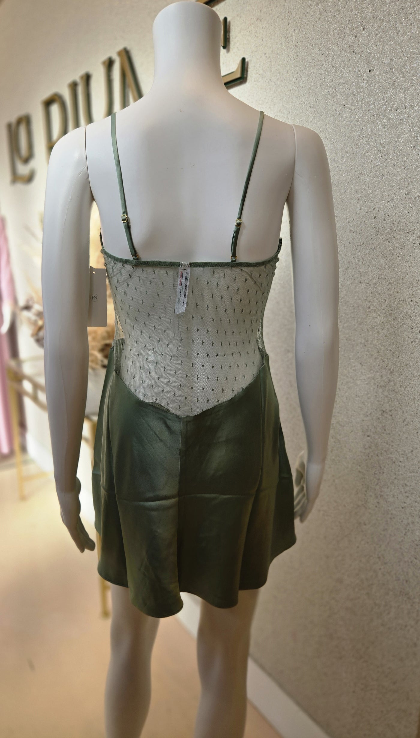 Flora Nikrooz Showstopper Chemise 8060, Forest Green