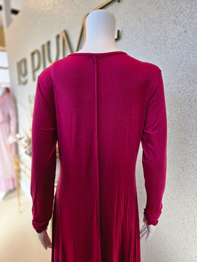 Rosella Nightgown with Lace Detail, Chili