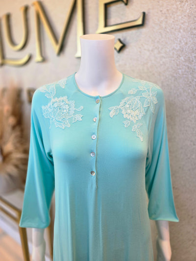 Verdiani Donna Nightdress Modal, 17-Turquoise