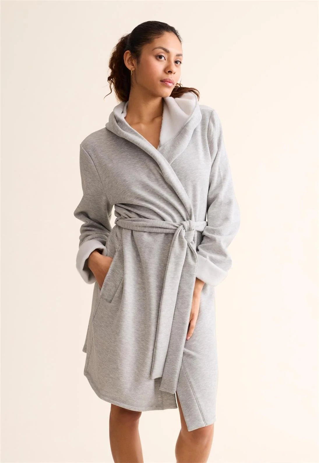 Fluer't Cozy Robe 623, Heather Grey