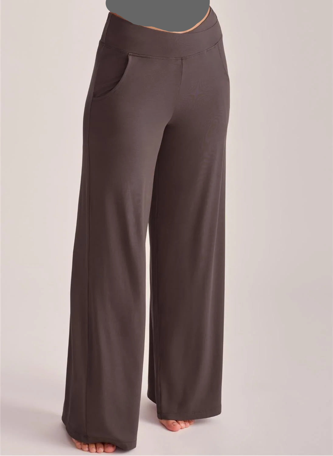 Fleur't Flared Leg Pant with Pockets 609, Espresso