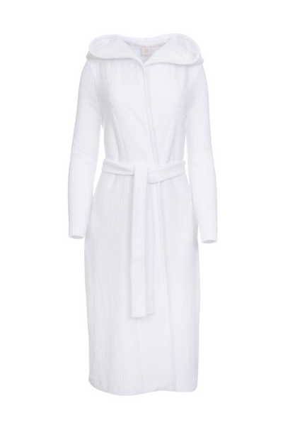 Hooded Ribbed Cotton Terry