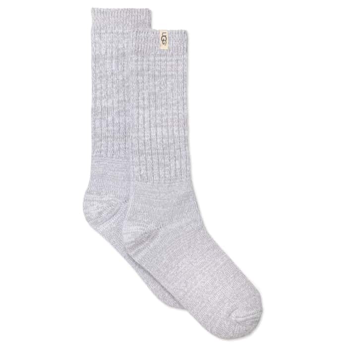 UGG Rib Knit Slouchy Crew Sock, Seal