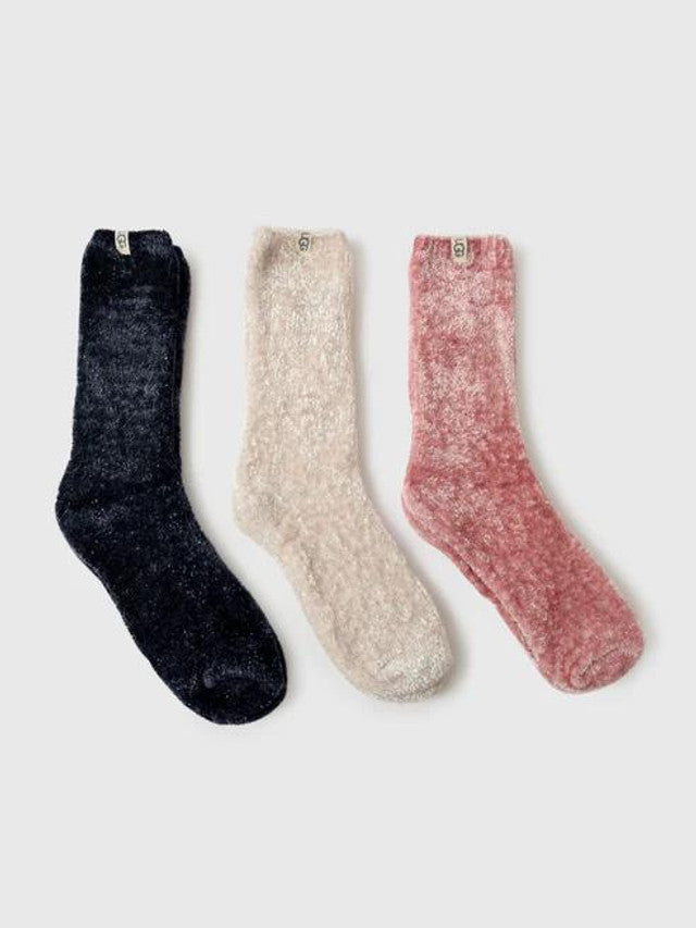 Leda Sparkle 3 Pack, Cream/ Pink Jade/ Mariner