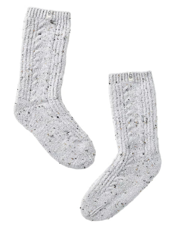 UGG Radell Cable Knit Sock, Grey Speckled