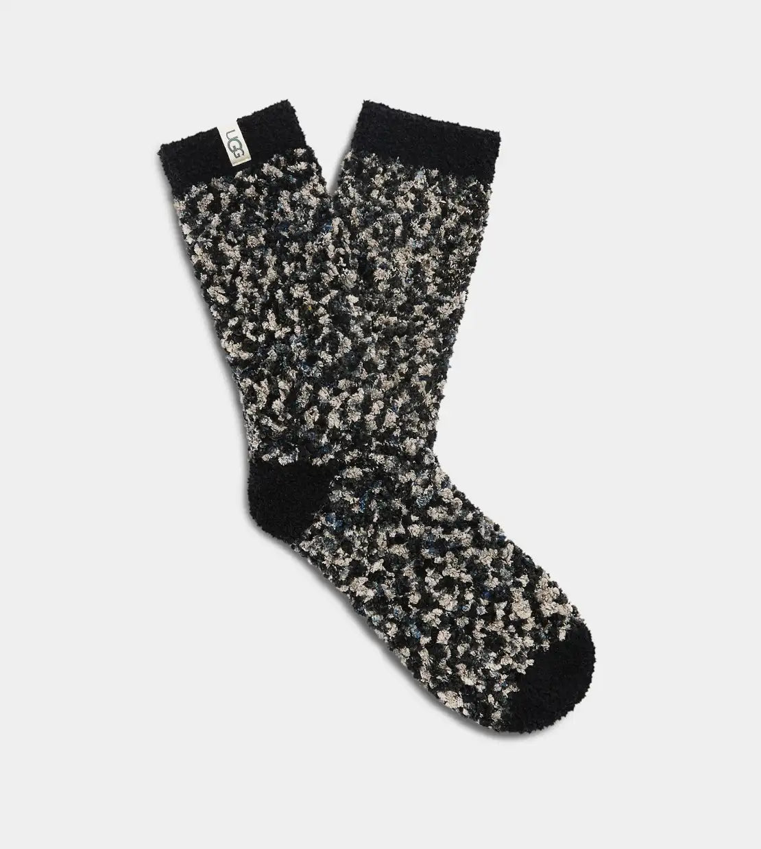 UGG Women's Cozy Chenille Sock, Black/grey