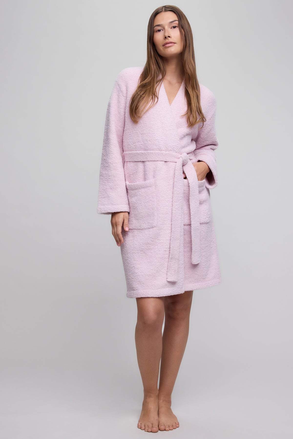 Barefoot Dreams Cozychic Solid Robe, Petal