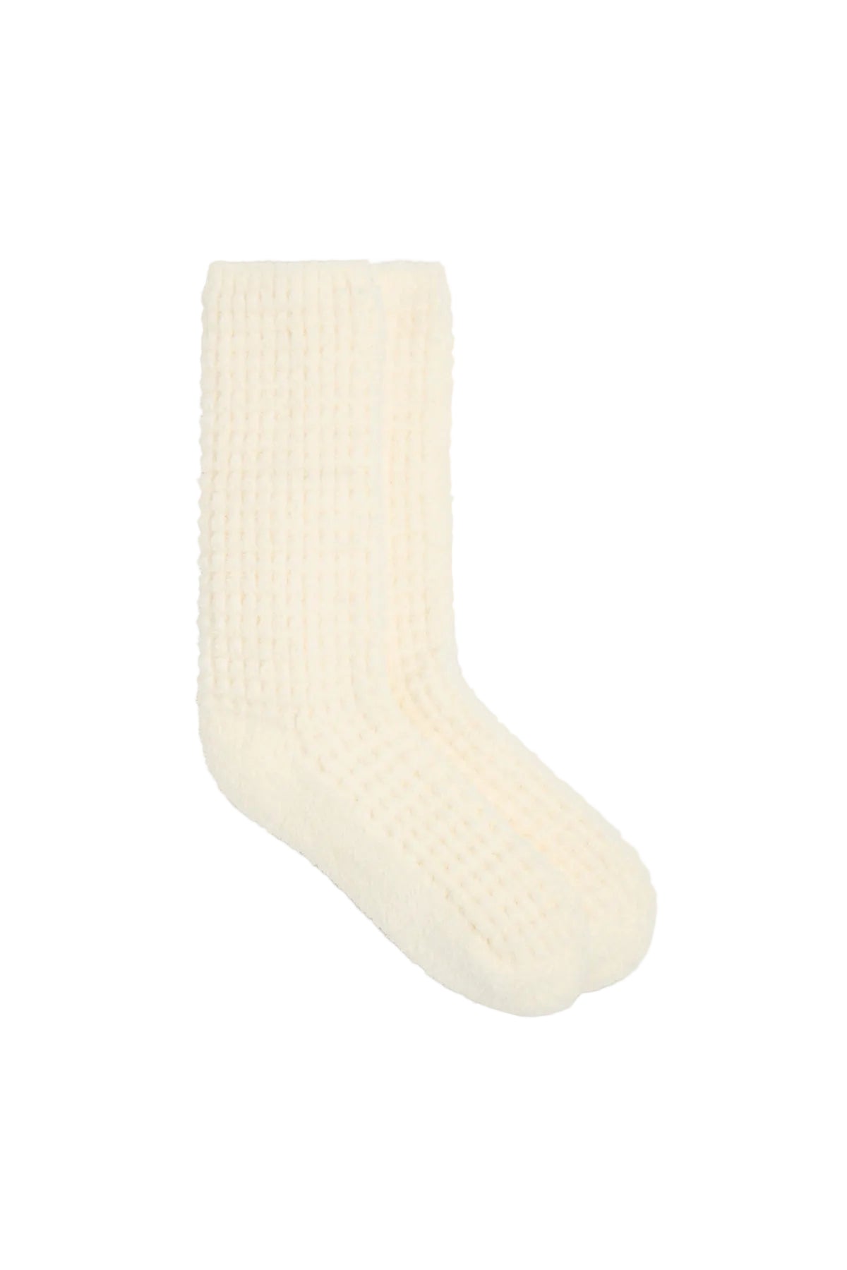 Barefoot Dreams Cozychic Waffle Socks, Pearl