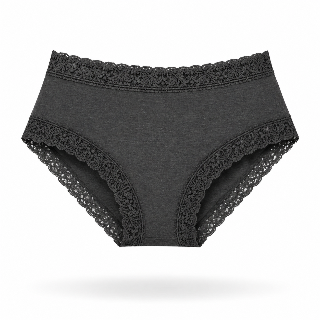 SL302 Iconic Lace Hipster 3 Pack, Charcoal