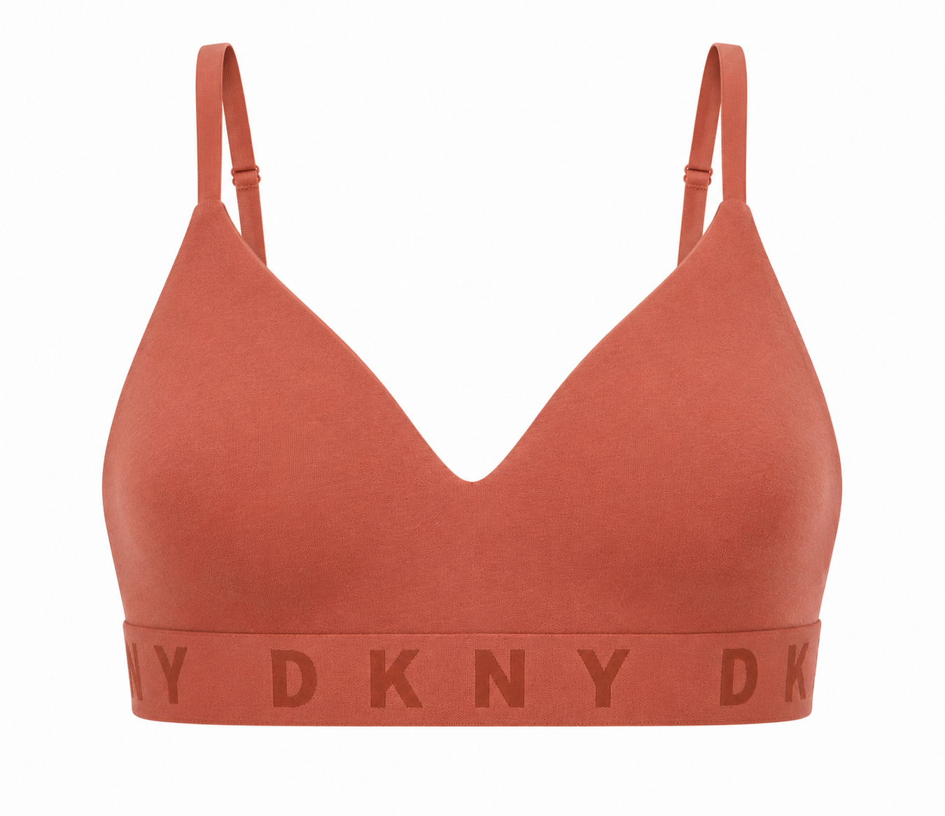 DKNY Cozy Boyfriend Wirefree Push-up Bra DK4518, Terracotta