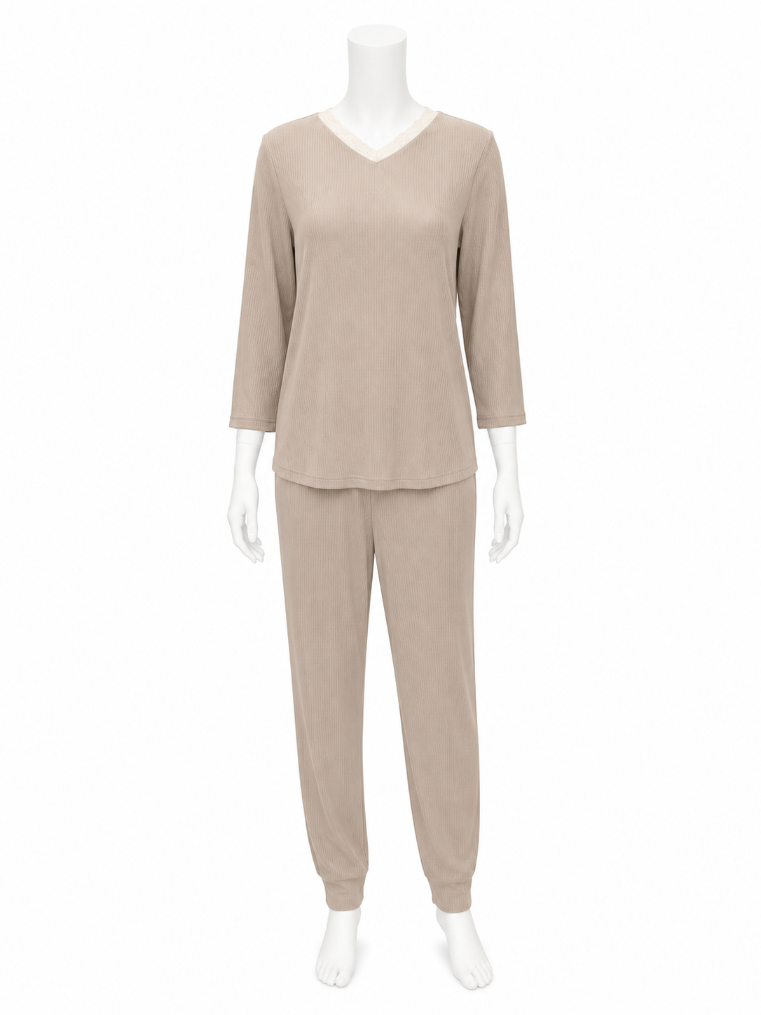 V3 Rosie Pajamas Ribbed, Camel