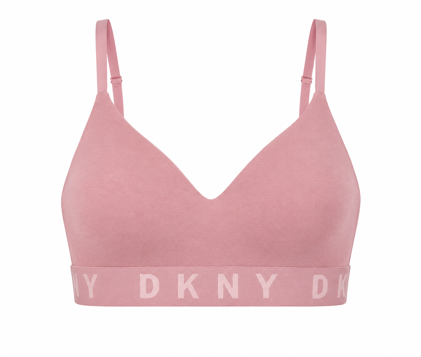 DKNY Cozy Boyfriend Wirefree Push-up Bra DK4518, Rose Wood