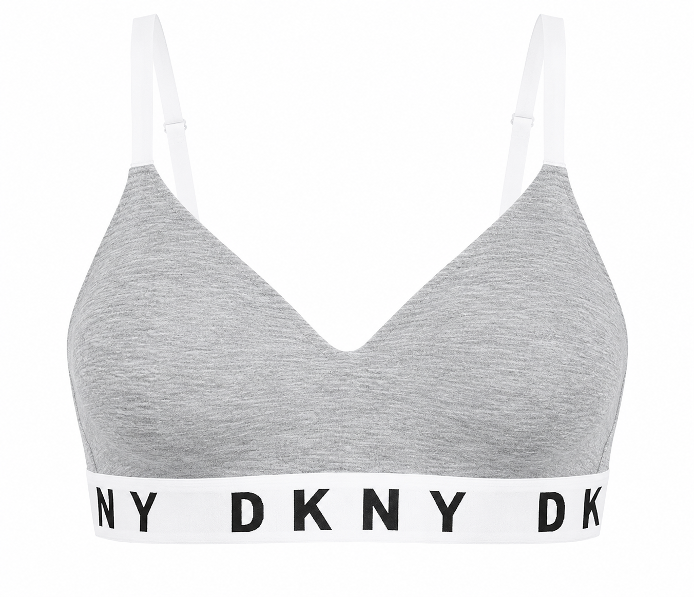 DKNY Cozy Boyfriend Wirefree Push-up Bra DK4518, Heather Grey