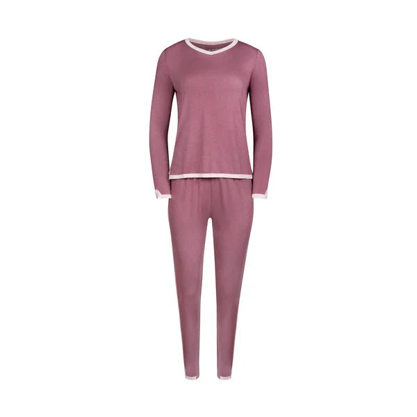 MON V-neck Loungewear pjs CSBLM, Mauve