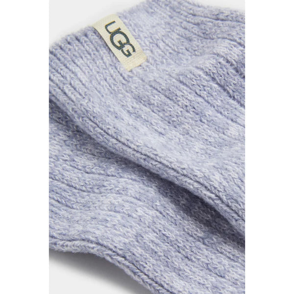 Rib Knit Slouchy Crew Sock, Wild Indigo
