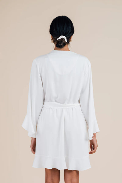 HALFASLEEP Ruffle Robe , Cloud