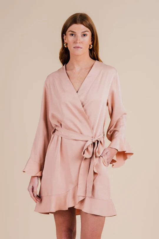 Halfasleep Ruffle Romper , Dusty Sunrise
