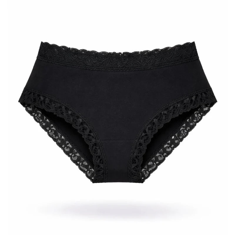 SL302 Iconic Lace Hipster 3 Pack, Black