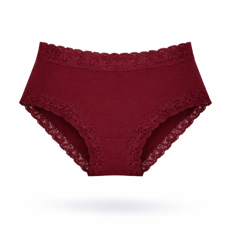 SL302 Iconic Lace Hipster 3 Pack, Cabernet