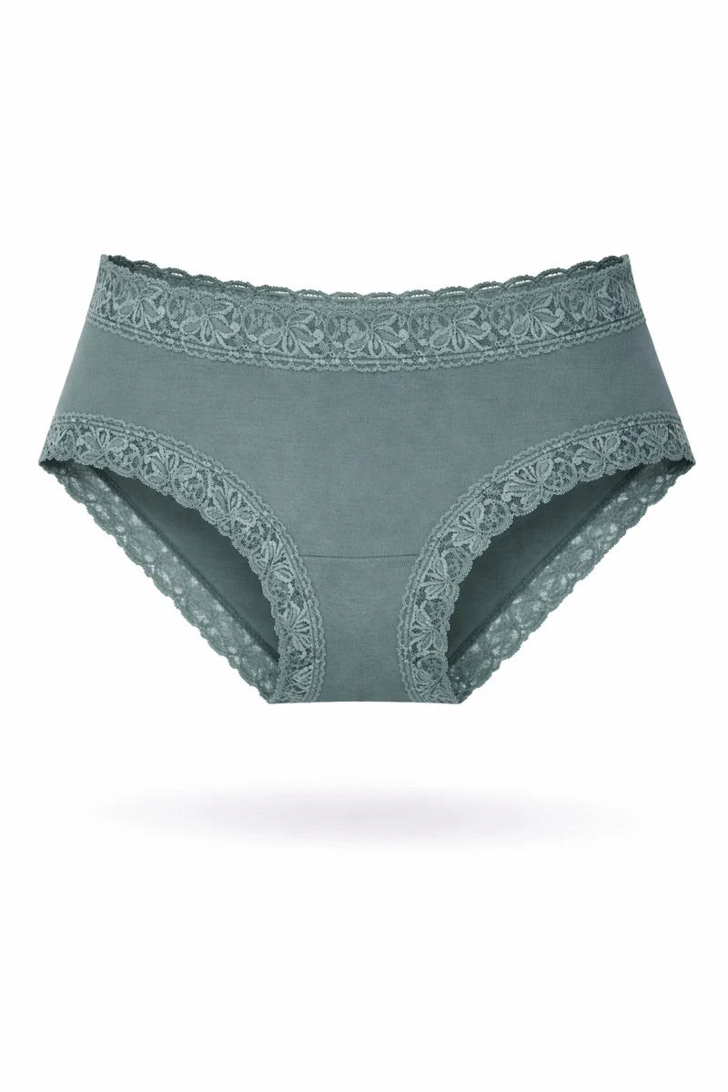 SL303 Tencel Modal Lace Bikinis, Lichen