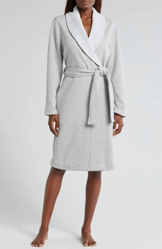 UGG Women's Duffield Terry Cotton Robe, Seal Heather