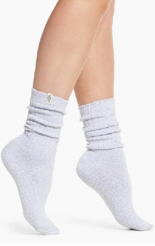 UGG Rib Knit Slouchy Crew Sock, Icelandic Blue